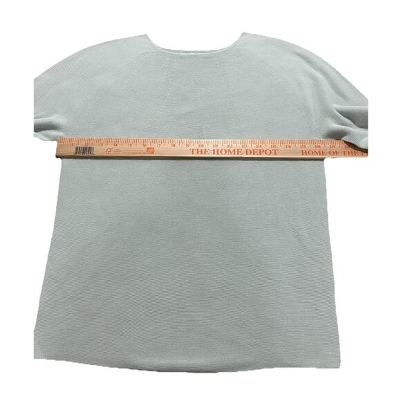 MM Lafleur Sweater The Chadwick 3D Knit Crewneck In Air Grey White XS - Picture 4 of 7